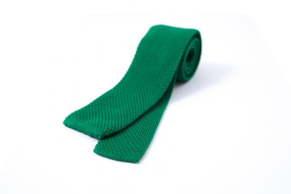 Cravatta di maglia verde