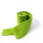 Cravatta di maglia verde lime
