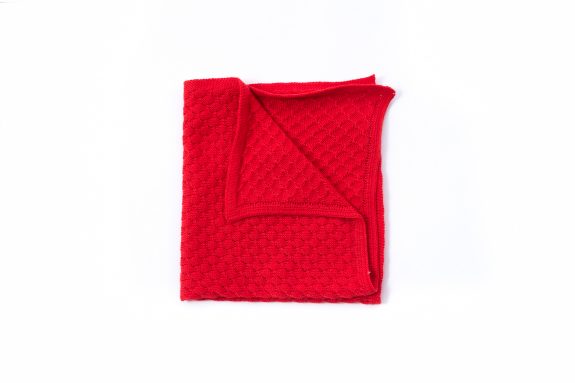 Pochette di maglia rossa