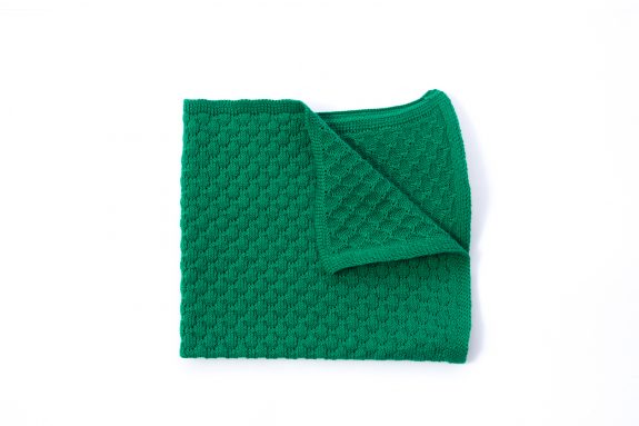 Pochette di maglia verde