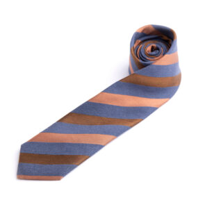 cravatta-da-uomo.regimental-blu-bronzo-in-seta