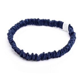 cerchietto-elastico-scrunchies-seta-blu