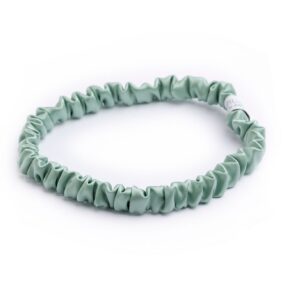 cerchietto-elastico-scrunchies-seta-verde